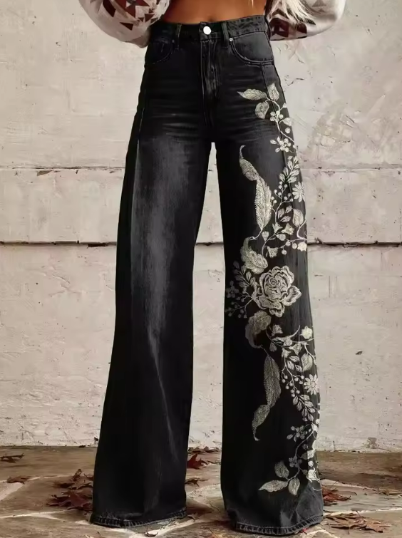 Rafestia | Boho Luxe Wide-Leg Pants