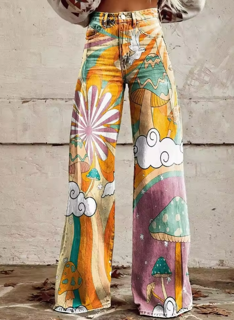 Daisy | Boho Grace Wide-Leg Pants