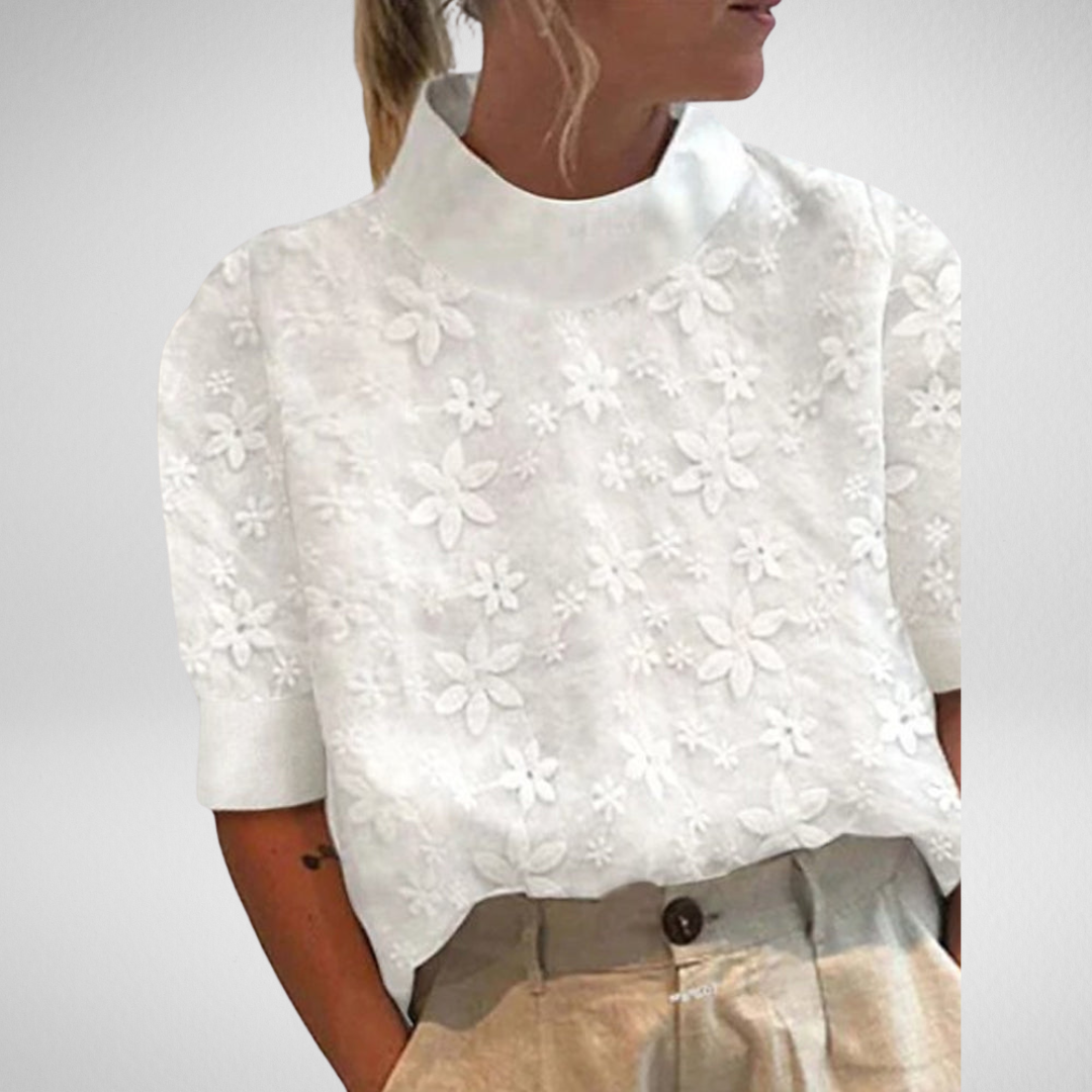 Remilyn | Embroidered Floral Blouse