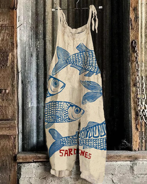 Rethse | Sardine Print Artistic Jumpsuit