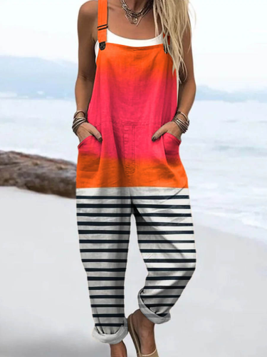 Nica | Gradient Striped Jumpsuit