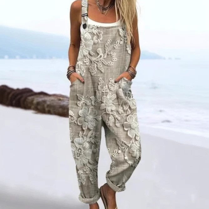 Emy | 3D Floral Jumpsuit