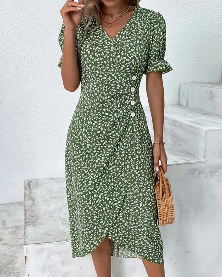 Jessa | Floral V-Neck Dress