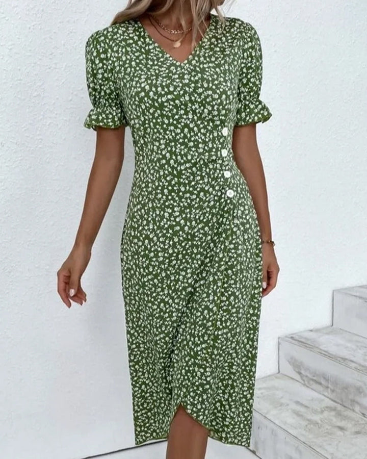 Jessa | Floral V-Neck Dress