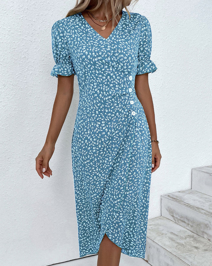 Jessa | Floral V-Neck Dress