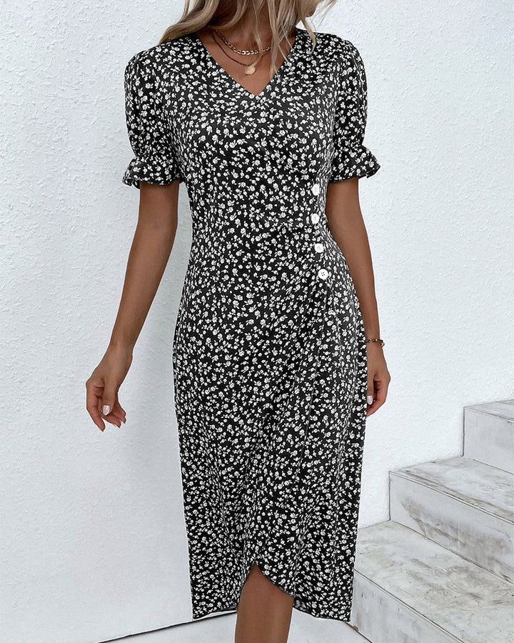 Jessa | Floral V-Neck Dress