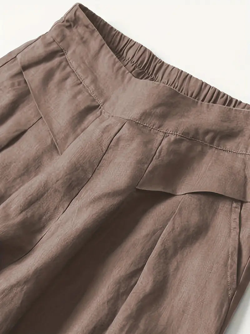 Janelle | Wide Leg Solid Pants