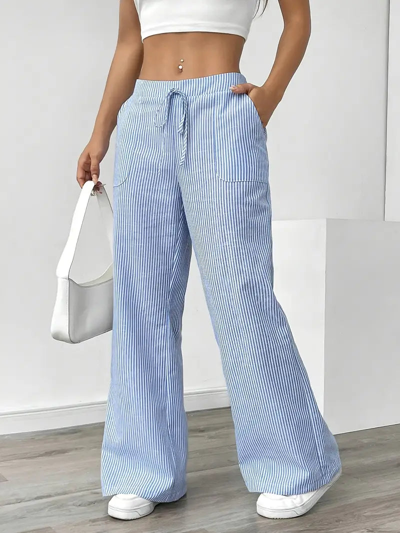 Niki | Vertical Stripe Pants