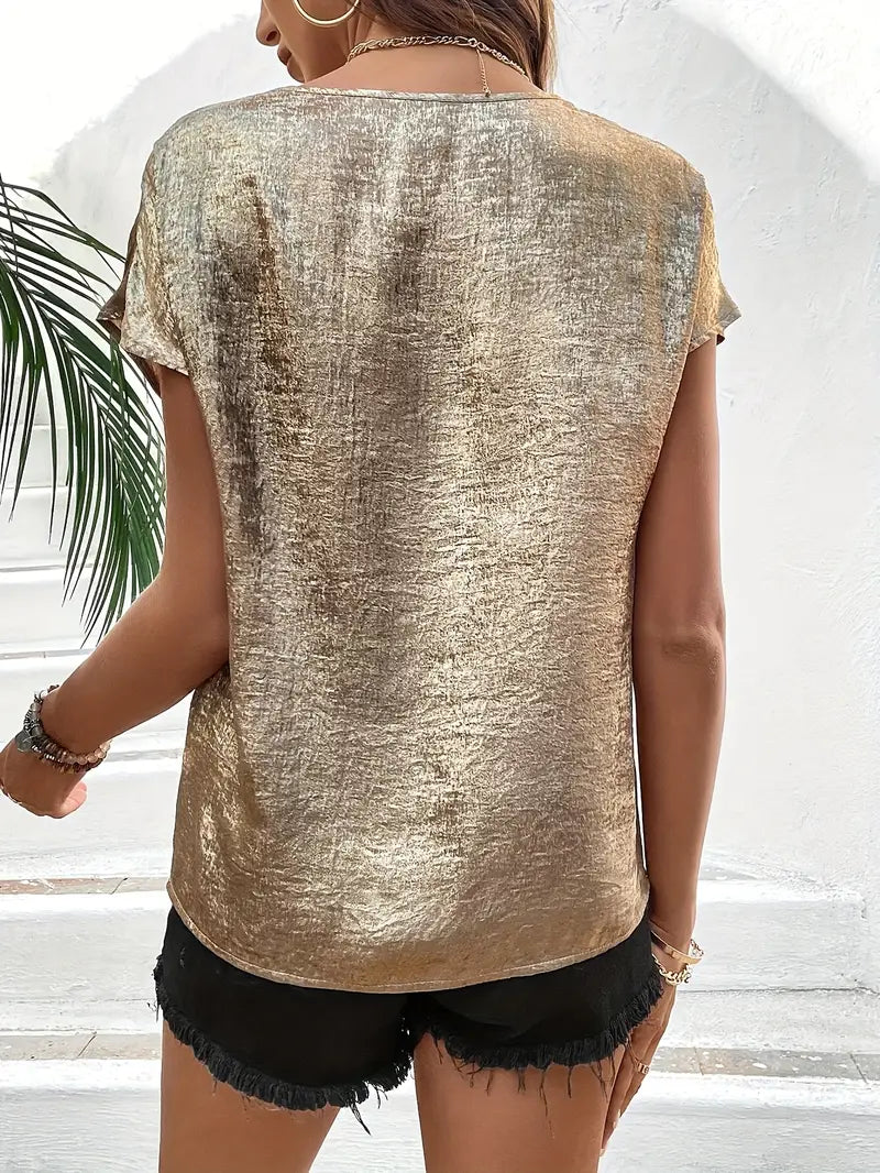 Jessel | Elegant V-Neck Blouse