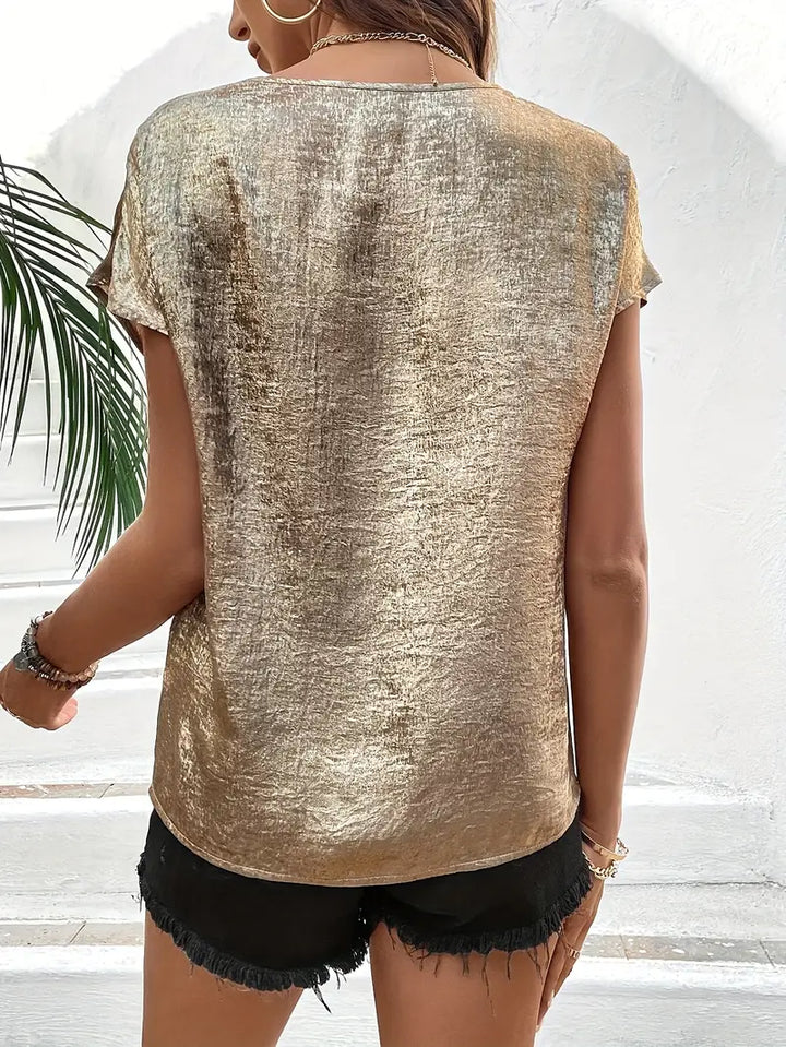 Jessel | Elegant V-Neck Blouse