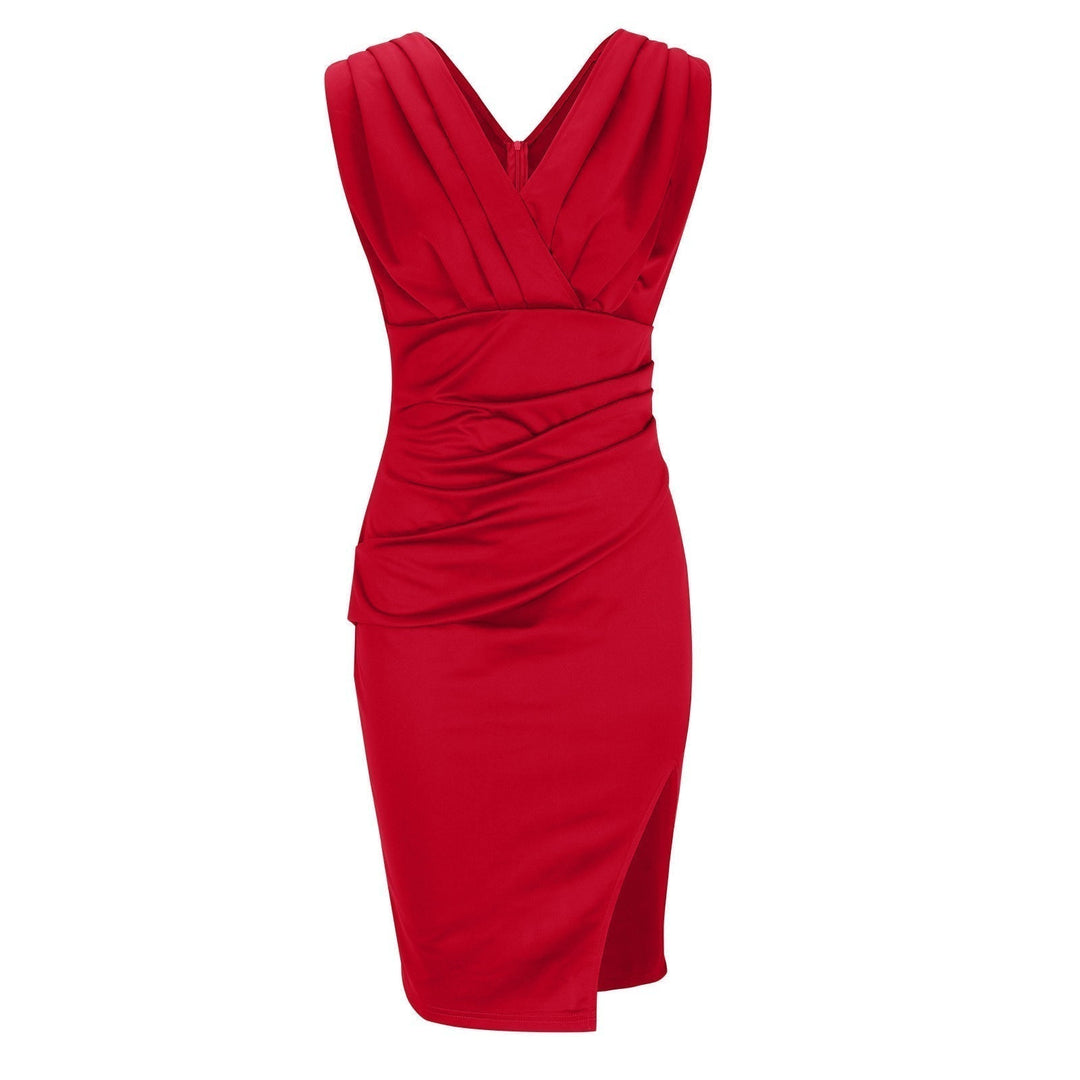 Jovy | V-Neck Dress With Slit