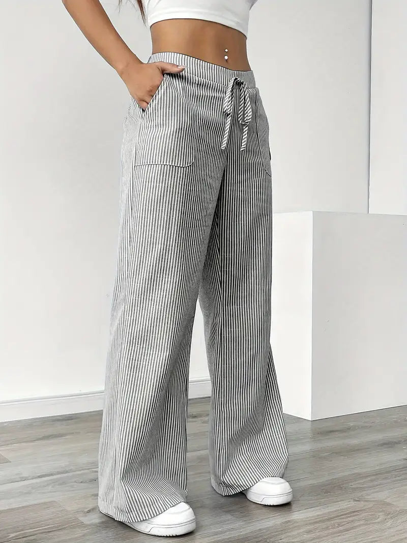 Niki | Vertical Stripe Pants