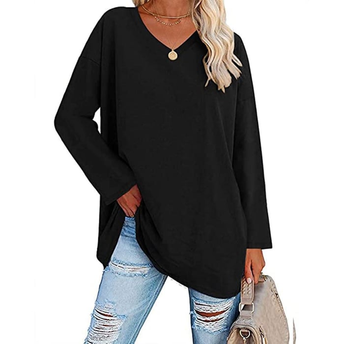 Shireen | V-Neck Long Sleeve Top
