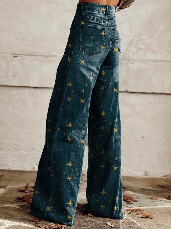 Celestial | Boho Glow Wide-Leg Pants