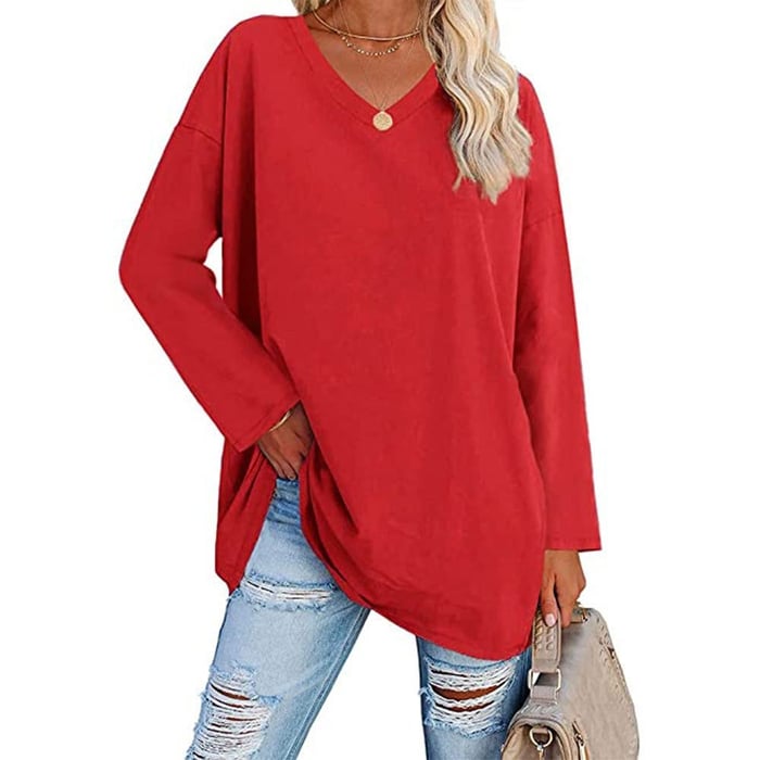 Shireen | V-Neck Long Sleeve Top