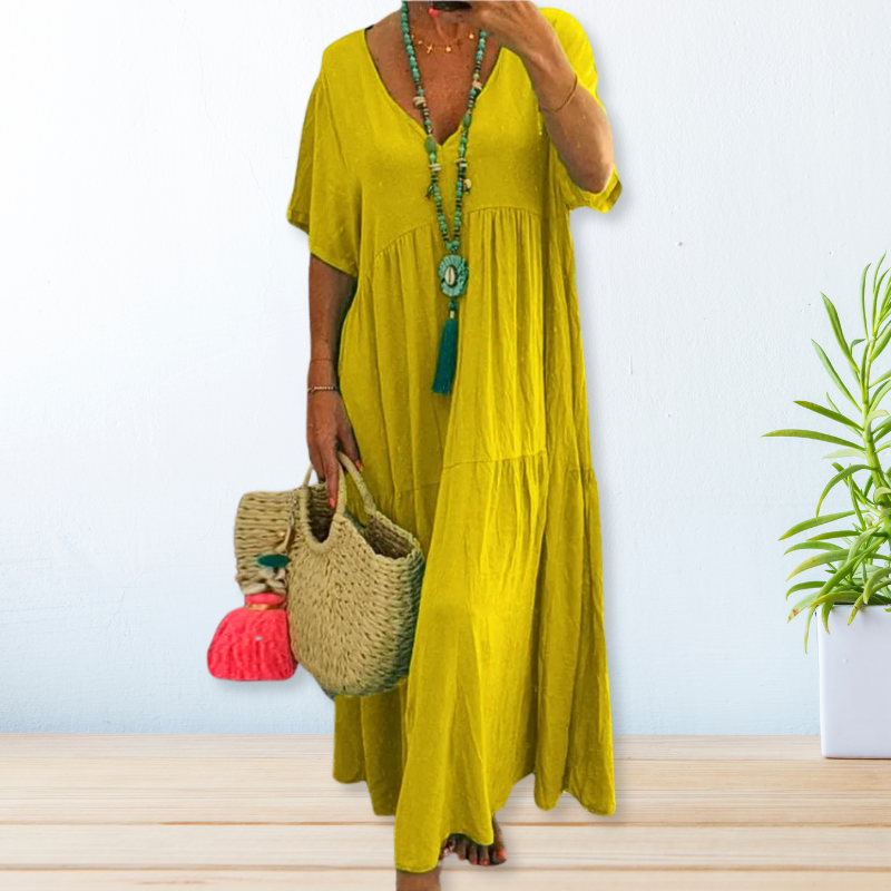 Riza | Cotton Linen Dress