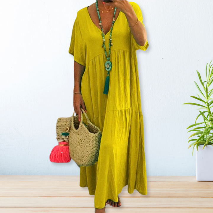 Riza | Cotton Linen Dress