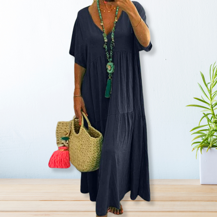 Riza | Cotton Linen Dress