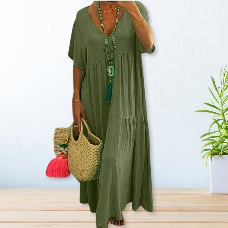 Riza | Cotton Linen Dress