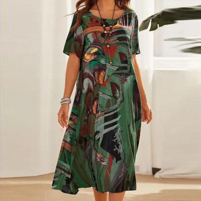 Selena | Comfy Printed Dress