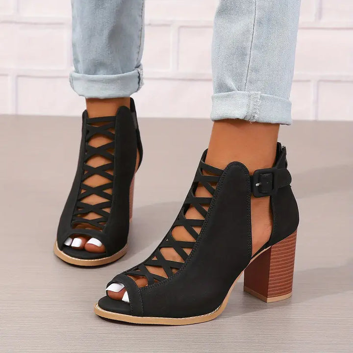 Ryza | Elegant Chunky Heel Sandals