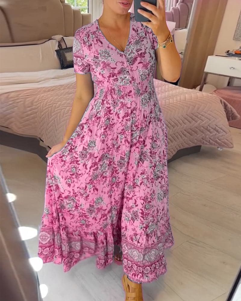Iris | Floral Maxi Dress