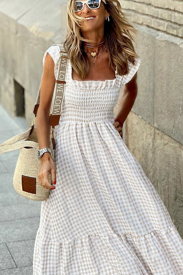Gracie | Elegant Plaid Summer Dress