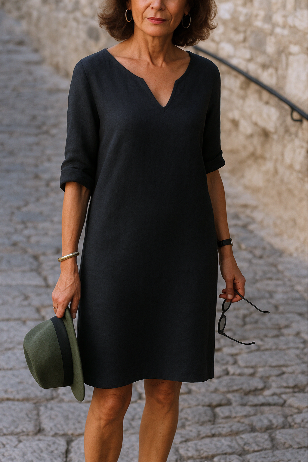 Elsa | Flattering V-Neck Dress