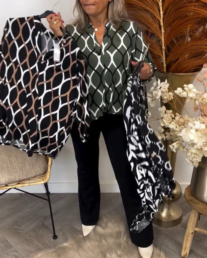 Jenny | Printed Elegant Blouse