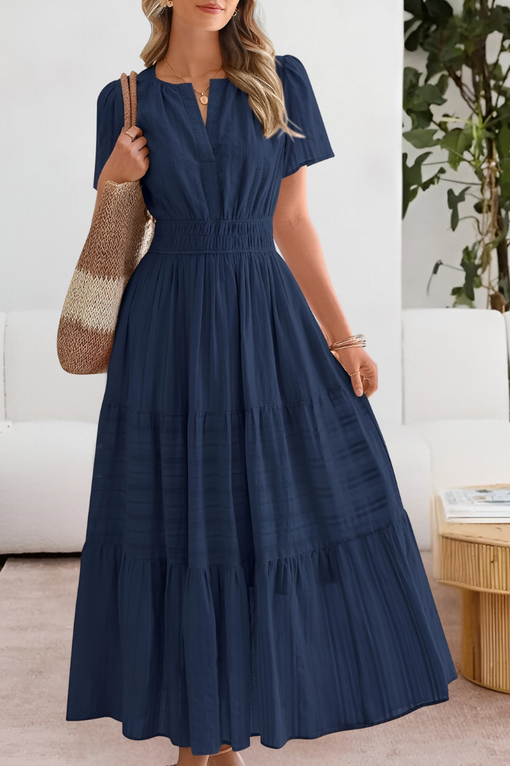 Inah | Short Sleeve Flowy Dress