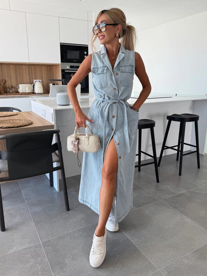 Jane | Effortless Maxi Denim Dress