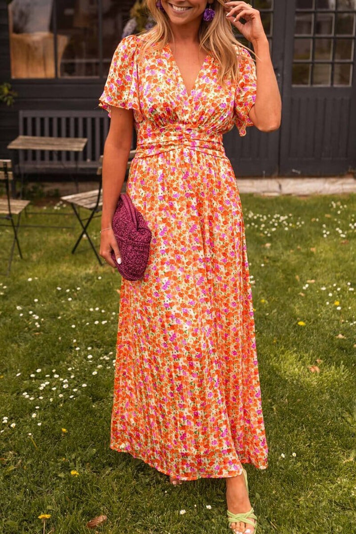Xenita | Elegant V-Neck Maxi Dress