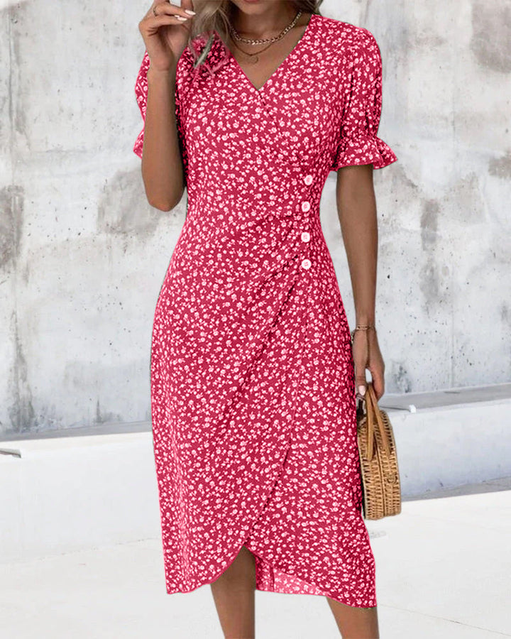 Jessa | Floral V-Neck Dress
