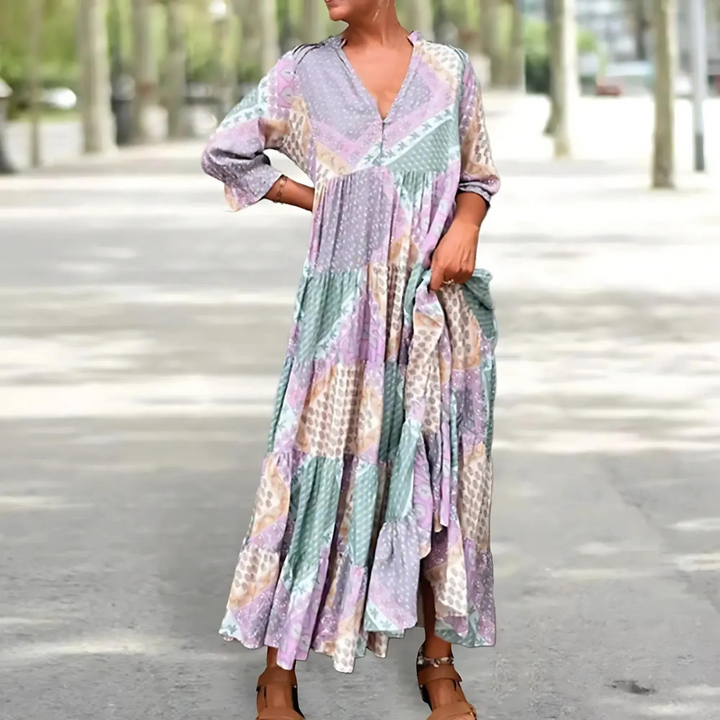 Rose | Elegant Printed Dress
