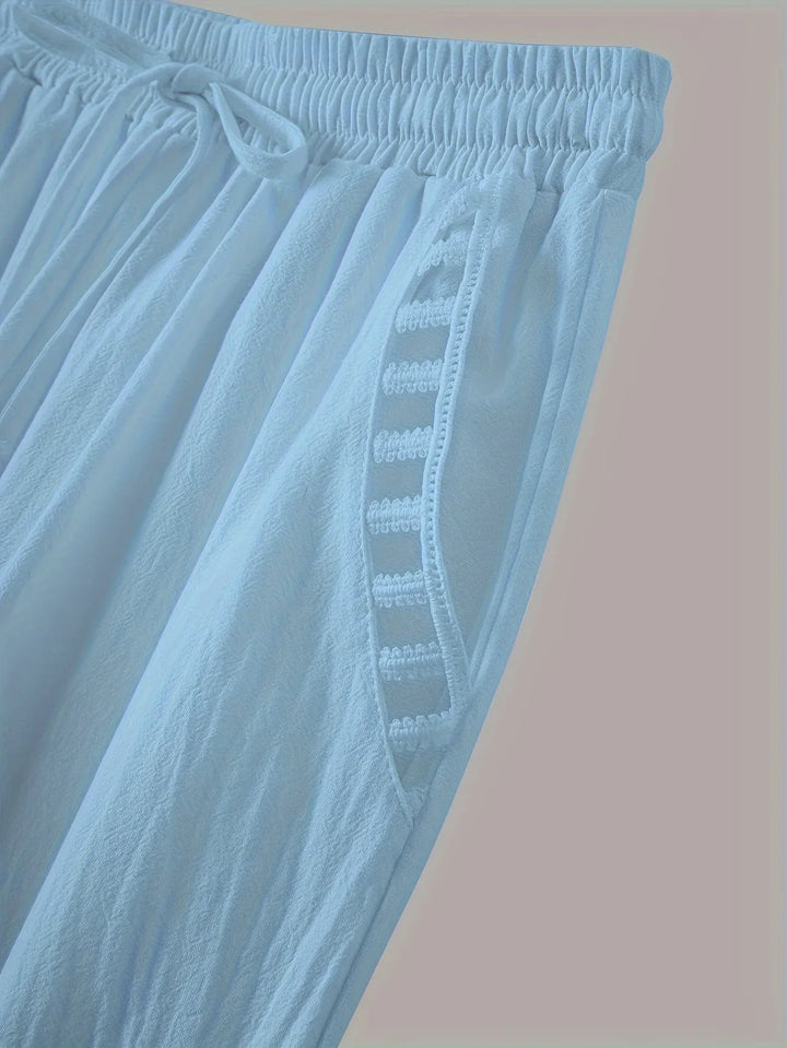 Hazel | Hollow Out Trim Pants