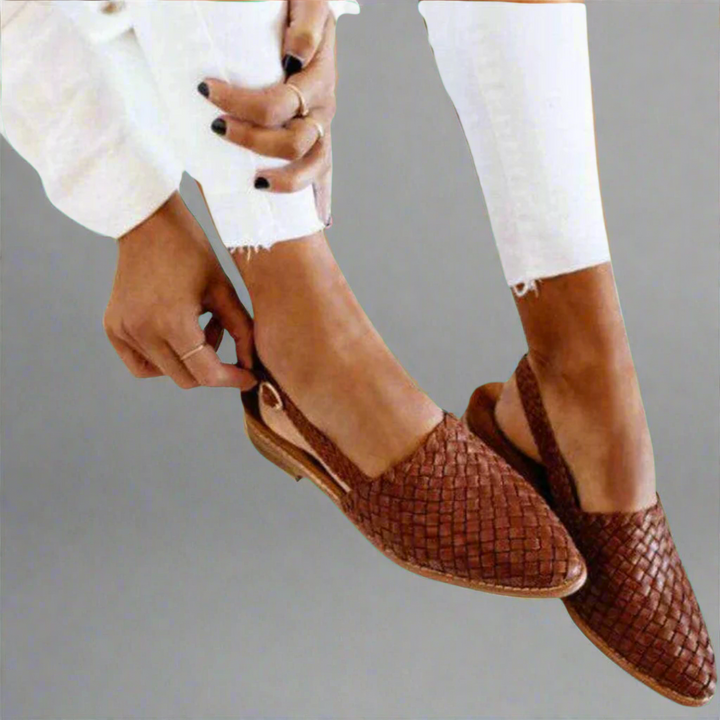 Karen | Elegant Woven Slip-Ons