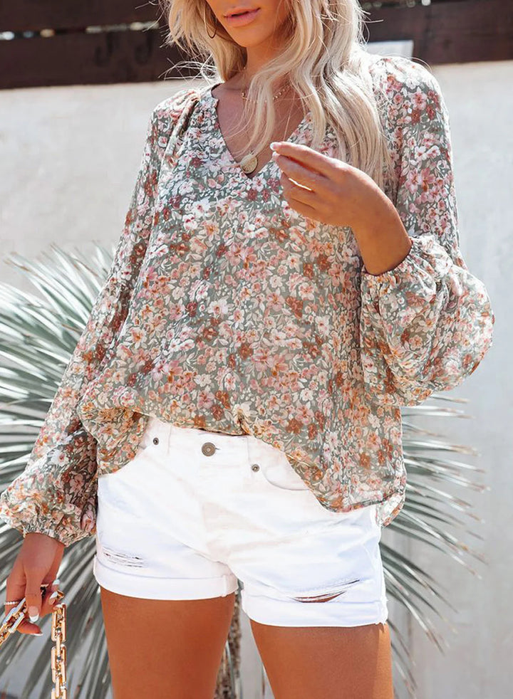 Lanaya | Long Sleeve Floral Blouse