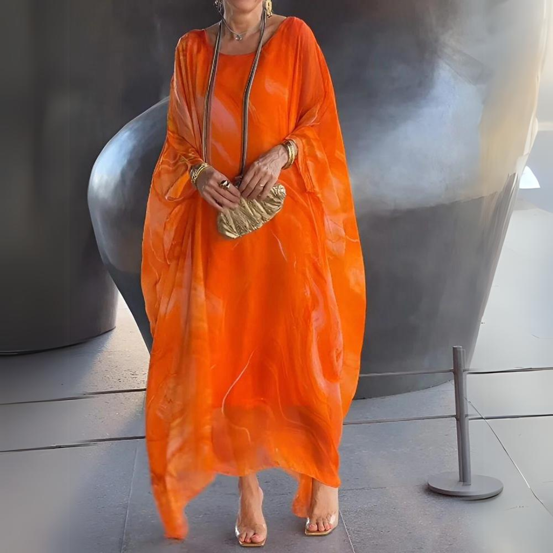 Loreine | Charming Silk Chiffon Dress