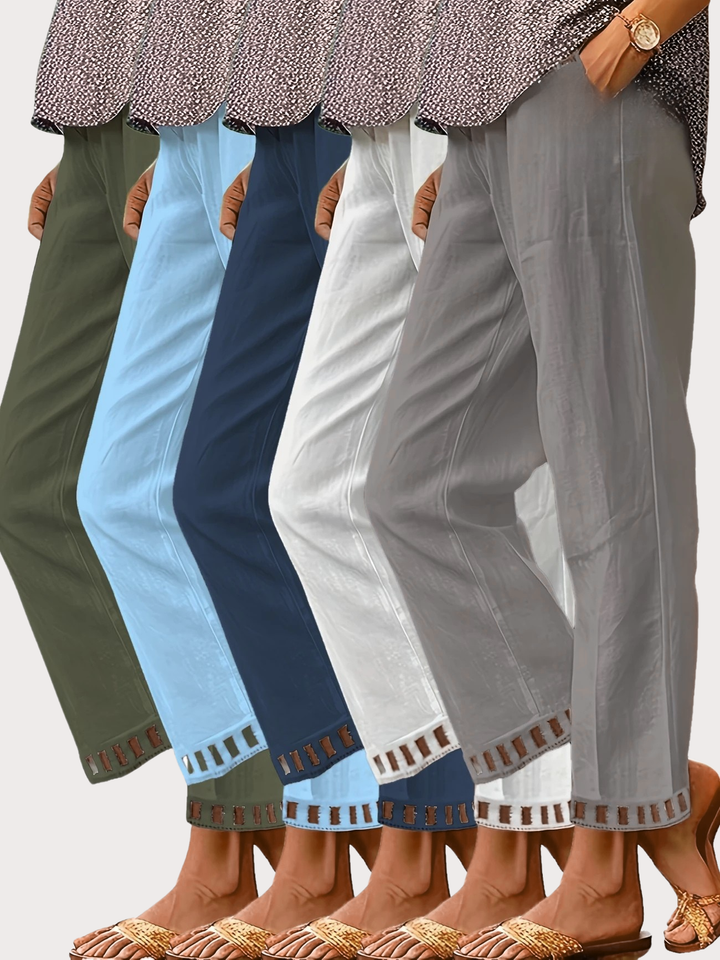 Hazel | Hollow Out Trim Pants