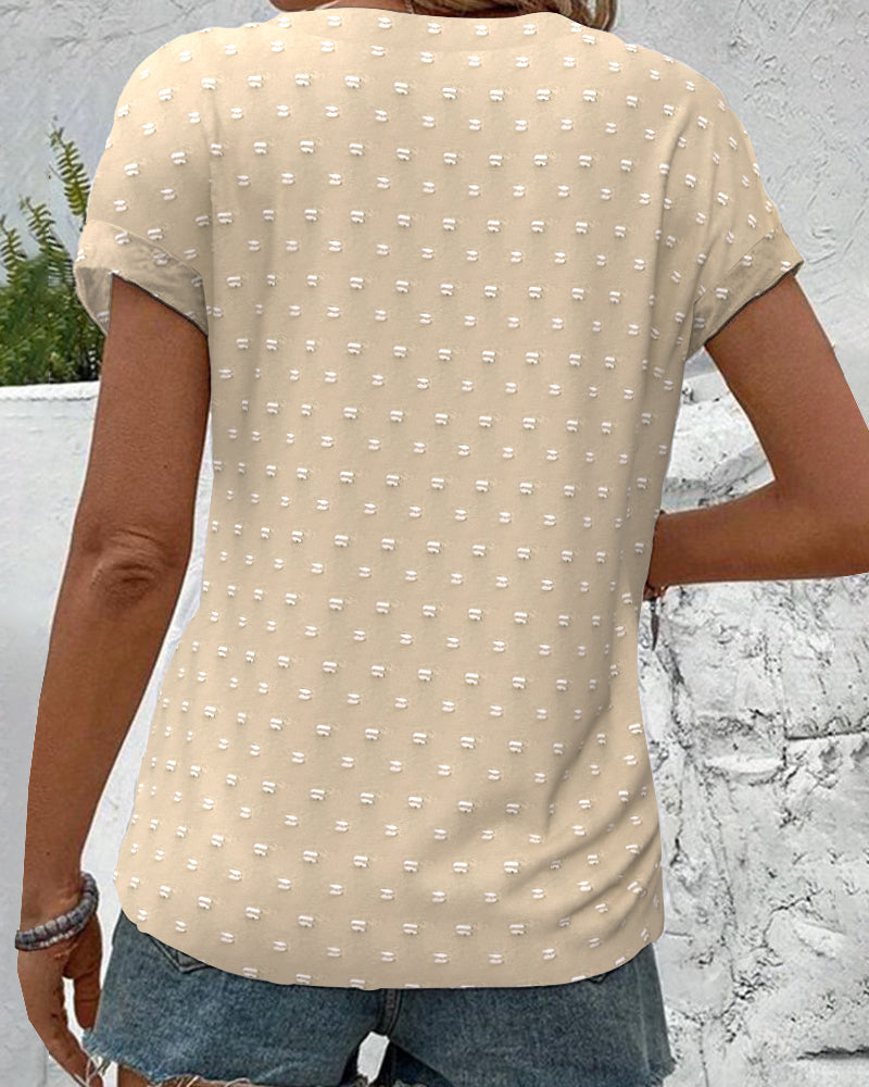 Nina | Button Down V-Neck Shirt