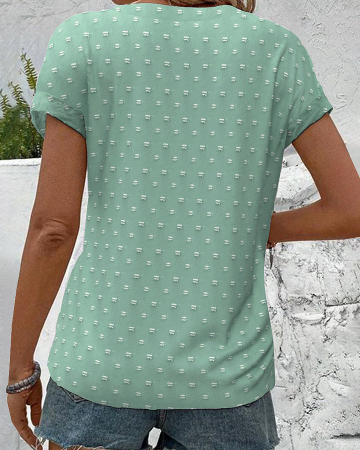 Nina | Button Down V-Neck Shirt
