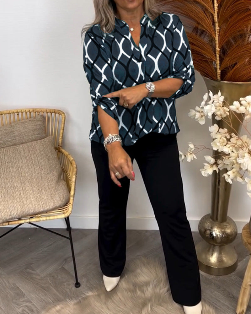 Jenny | Printed Elegant Blouse