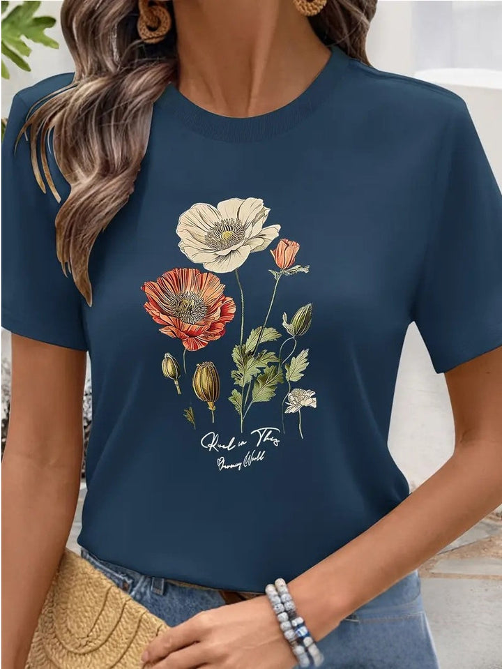 Aimee | Floral Print Tee