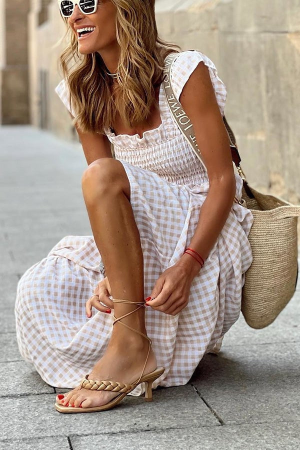 Gracie | Elegant Plaid Summer Dress