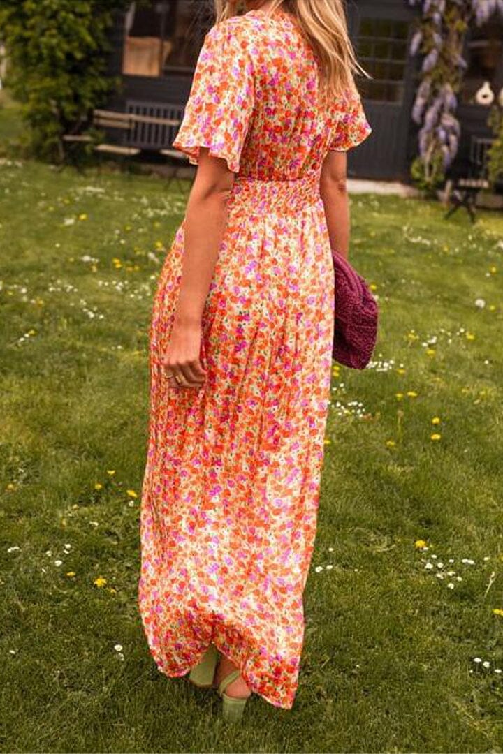 Xenita | Elegant V-Neck Maxi Dress