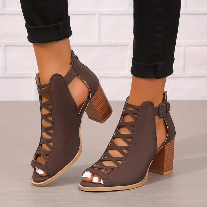 Ryza | Elegant Chunky Heel Sandals