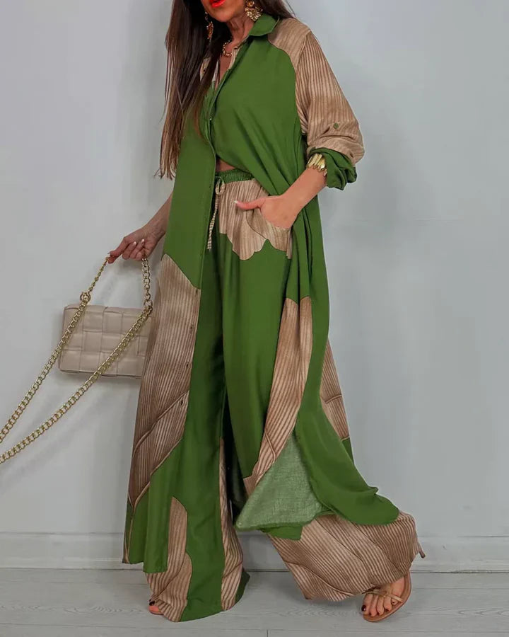 Cassandra | Elegant Wide-Leg Set