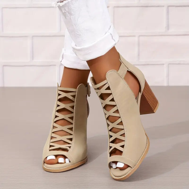 Ryza | Elegant Chunky Heel Sandals
