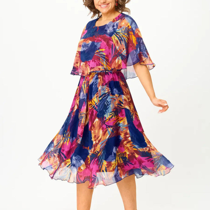 Vivien | Flowy Tropical Dress