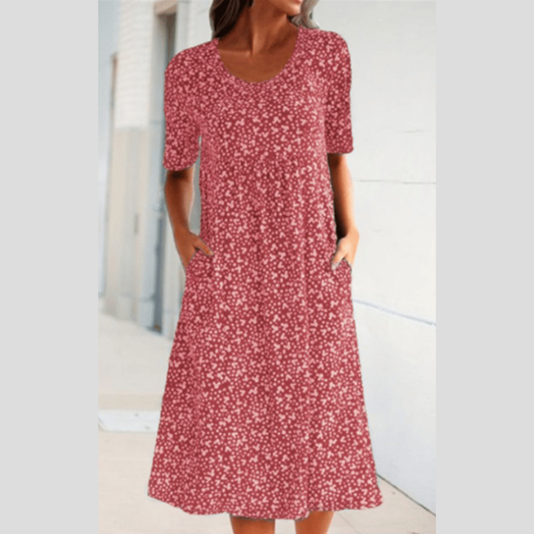 Winny | Stylish Midi Dress With Floral Print